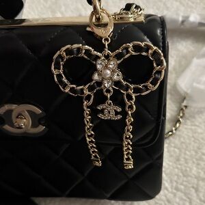 CC Boutique Gold Chain Bow Charm price is for the bow purse not included